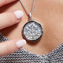 Load image into Gallery viewer, Céleste Astoria Family Tree Of Life Mother Of Pearl Necklace