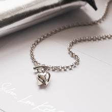 Load image into Gallery viewer, Desire Love Duet Heart T-Bar Necklace