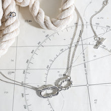 Load image into Gallery viewer, Marina Rope Link Duo Grande Twin Chain Necklace