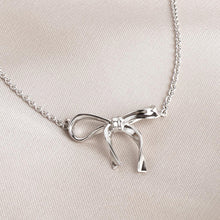 Load image into Gallery viewer, Serenity Ribbon Bow Necklace