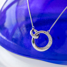 Load image into Gallery viewer, Bevel Cirque Link Pavé Necklace