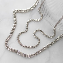 Load image into Gallery viewer, Revival Woven Diamond Cut Link Chain Necklace – 17″
