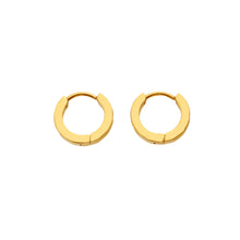 Load image into Gallery viewer, Sqaured Waterproof Huggie Earrings - Gold Plated