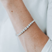 Load image into Gallery viewer, Graduated Zirconia Tennis Bracelet