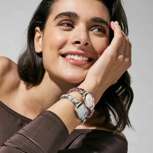 Load image into Gallery viewer, Paris Watch With Fade Glitter Pink-Silver