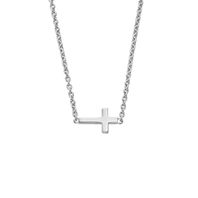 Load image into Gallery viewer, Luella - Sideways Cross Necklace