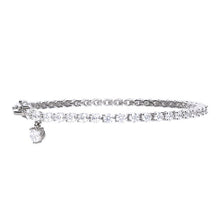 Load image into Gallery viewer, Small Zirconia Charm Tennis Bracelet