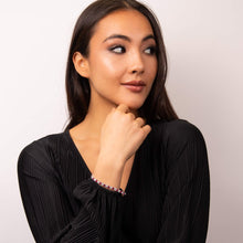 Load image into Gallery viewer, Ruby Red Colour Zirconia Tennis Bracelet