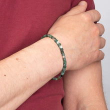 Load image into Gallery viewer, Stainless Steel Bracelet With Aquatic Agate Beads