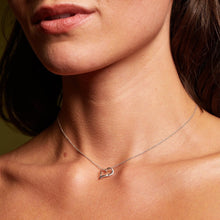 Load image into Gallery viewer, Delicate Pointed Twist Heart Pendant