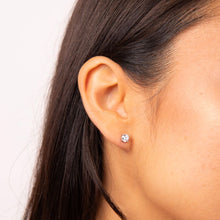 Load image into Gallery viewer, Four Claw Set 0.50ct Solitaire Stud Earrings