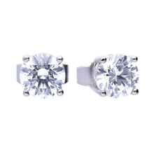Load image into Gallery viewer, Four Claw Set 0.75ct Solitaire Stud Earrings