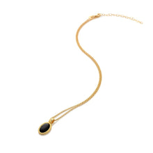 Load image into Gallery viewer, HD X Golden Edit Black Onyx Oval Pendant