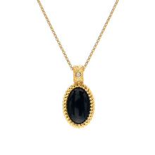 Load image into Gallery viewer, HD X Golden Edit Black Onyx Oval Pendant