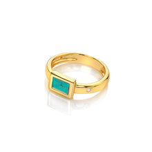 Load image into Gallery viewer, HDXGEM Rectangle Ring - Turquoise