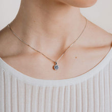 Load image into Gallery viewer, Dusky Blue Zirconia Pavé necklace