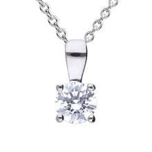 Load image into Gallery viewer, Four Claw Set 0.50ct Solitaire Pendant