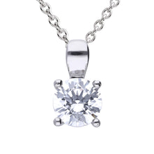 Load image into Gallery viewer, Four Claw Set 0.75ct Solitaire Pendant
