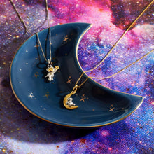 Load image into Gallery viewer, Astronaut Ted Pendant With Diamond