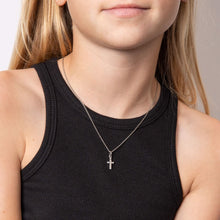 Load image into Gallery viewer, Mother Of Pearl Cross Pendant With Diamond