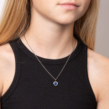 Load image into Gallery viewer, Heart Shape Mood Stone Pendant With Diamond
