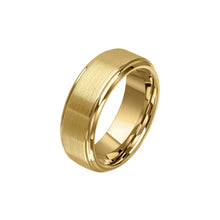 Load image into Gallery viewer, Brushed Gold Plated Tungsten Ring