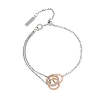 Load image into Gallery viewer, Classic Entwine Silver And Rose Gold Bracelet