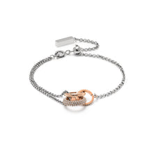 Load image into Gallery viewer, Classic Entwine Silver And Rose Gold Bracelet