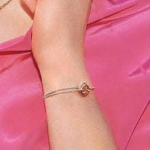 Load image into Gallery viewer, Classic Entwine Silver And Rose Gold Bracelet