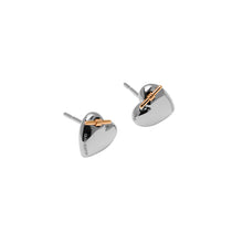Load image into Gallery viewer, Classic Knot Heart Silver Stud Earrings