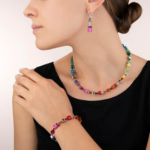 Load image into Gallery viewer, GeoCUBE® Necklace Multicolour Rainbow