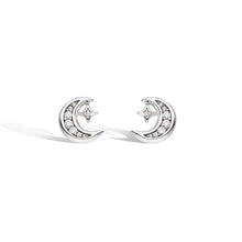 Load image into Gallery viewer, Revival Céleste Small Crescent Moon Stud Earrings