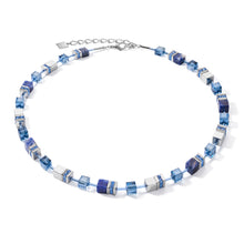 Load image into Gallery viewer, GeoCUBE® Necklace Sodalite & Haematite Blue