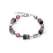 Load image into Gallery viewer, GeoCUBE® Iconic Precious Onyx Necklace Silver-Amethyst