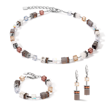 Load image into Gallery viewer, GeoCUBE® Iconic Statement Precious Bracelet Cognac-Beige