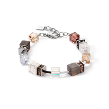 Load image into Gallery viewer, GeoCUBE® Iconic Statement Precious Bracelet Cognac-Beige