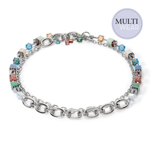 Load image into Gallery viewer, Necklace GeoCUBE® Statement Precious Chunky Chain Multi-Wear 35 Multi-Colour