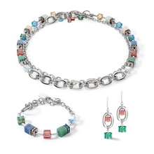 Load image into Gallery viewer, Necklace GeoCUBE® Statement Precious Chunky Chain Multi-Wear 35 Multi-Colour
