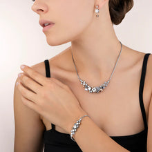 Load image into Gallery viewer, Bracelet GeoCUBE® Cluster Silver-Rose Gold