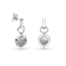 Load image into Gallery viewer, Revival Eclipse Equinox Mother of Pearl Spinner Drop Earrings
