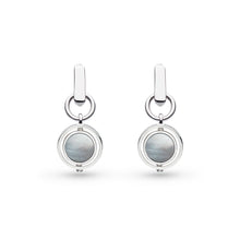 Load image into Gallery viewer, Revival Eclipse Equinox Mother of Pearl Spinner Drop Earrings
