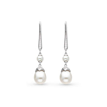Load image into Gallery viewer, Astoria Glitz Pearl Drop Earrings