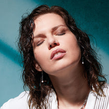 Load image into Gallery viewer, Revival Astoria Figaro Pearl Chain Link Drop Earrings