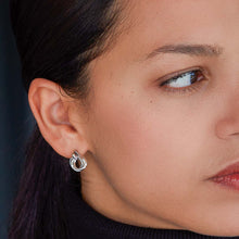 Load image into Gallery viewer, Bevel Trilogy Drop Earrings