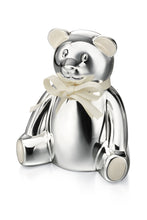 Load image into Gallery viewer, Silver Plated Teddy Bear Money Box