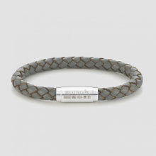 Load image into Gallery viewer, Grey Middy Leather Bracelet
