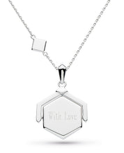 Load image into Gallery viewer, Revival Deco Hexagonal Spinner Necklace