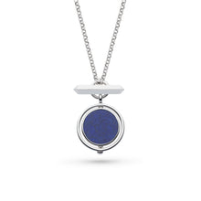 Load image into Gallery viewer, Revival Eclipse Equinox Lapis T-Bar Style Spinner Necklace