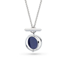 Load image into Gallery viewer, Revival Eclipse Equinox Lapis T-Bar Style Spinner Necklace