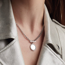 Load image into Gallery viewer, Revival Eclipse T-Bar Statement Spinner Necklace